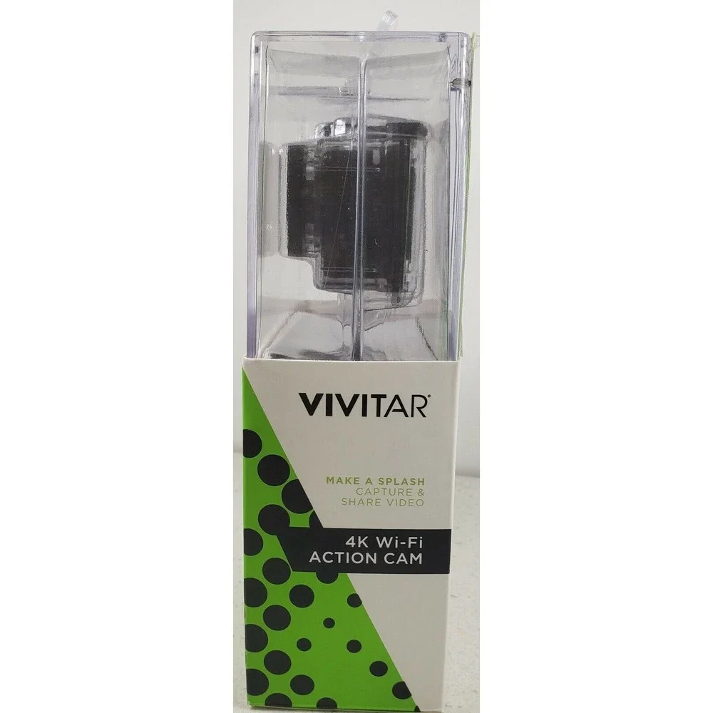Vivitar DVR917HD 4K Action Camera with Wireless Watch Remote Black & Accessories